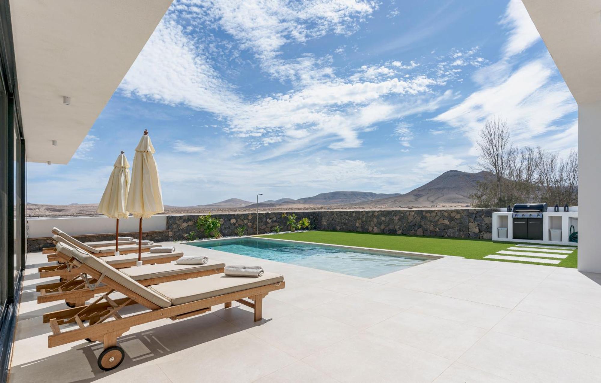 Villa Calma, Vistas A Volcanes Y Atardecer Lajares Eksteriør billede